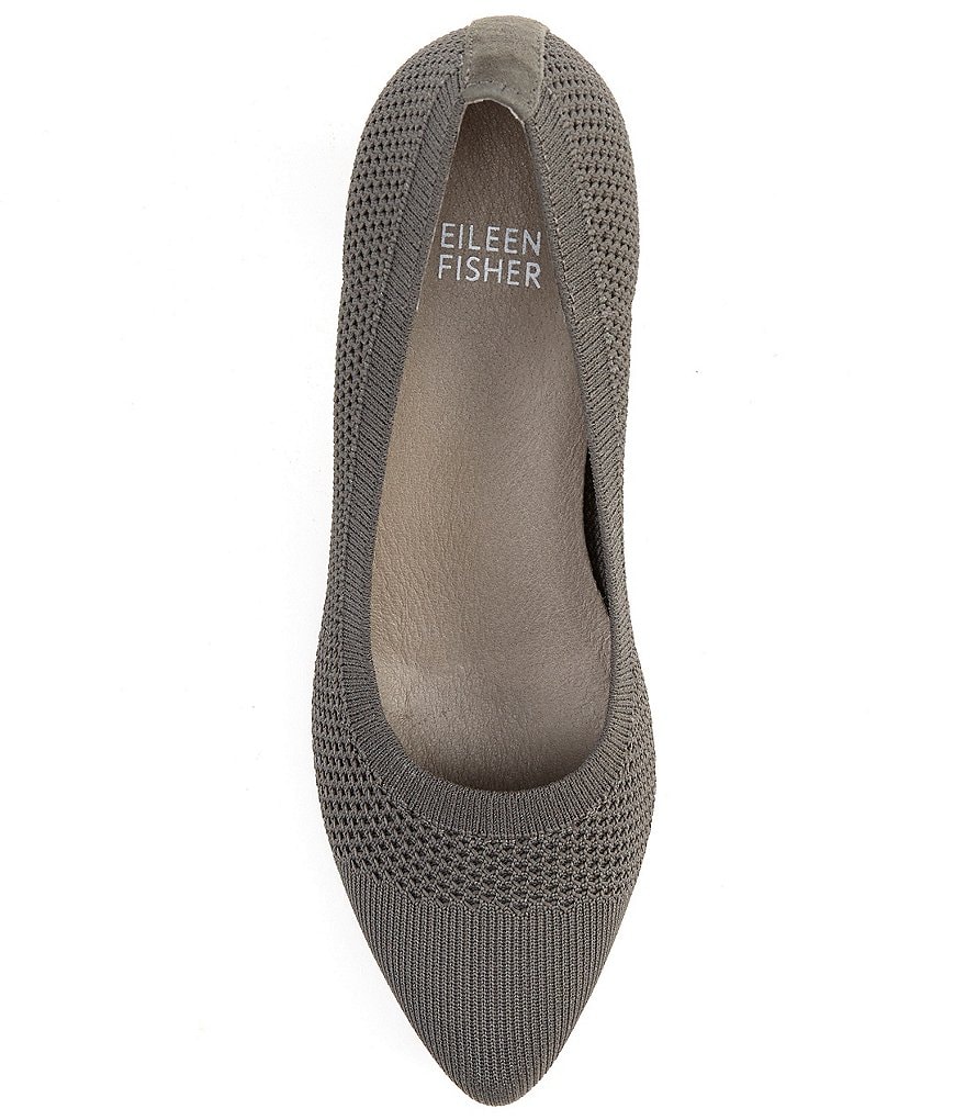 Eileen Fisher Kiss Stretch Fabric Block Heel Pumps