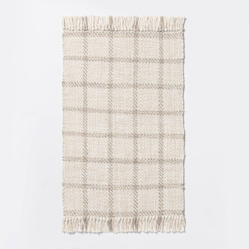 7'x10' Jute Braided Flatweave Braided Rug Tan - Threshold™