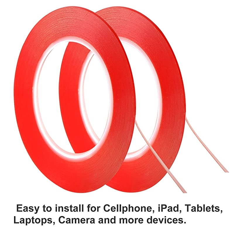 2mm 3mm x 25M Phone Repair Tape LCD Touch Screen Repair Tape Phone Adhesive Tape LCD Screen Adhesive Tape for Cell Phone iPad Tablets Laptops Camera