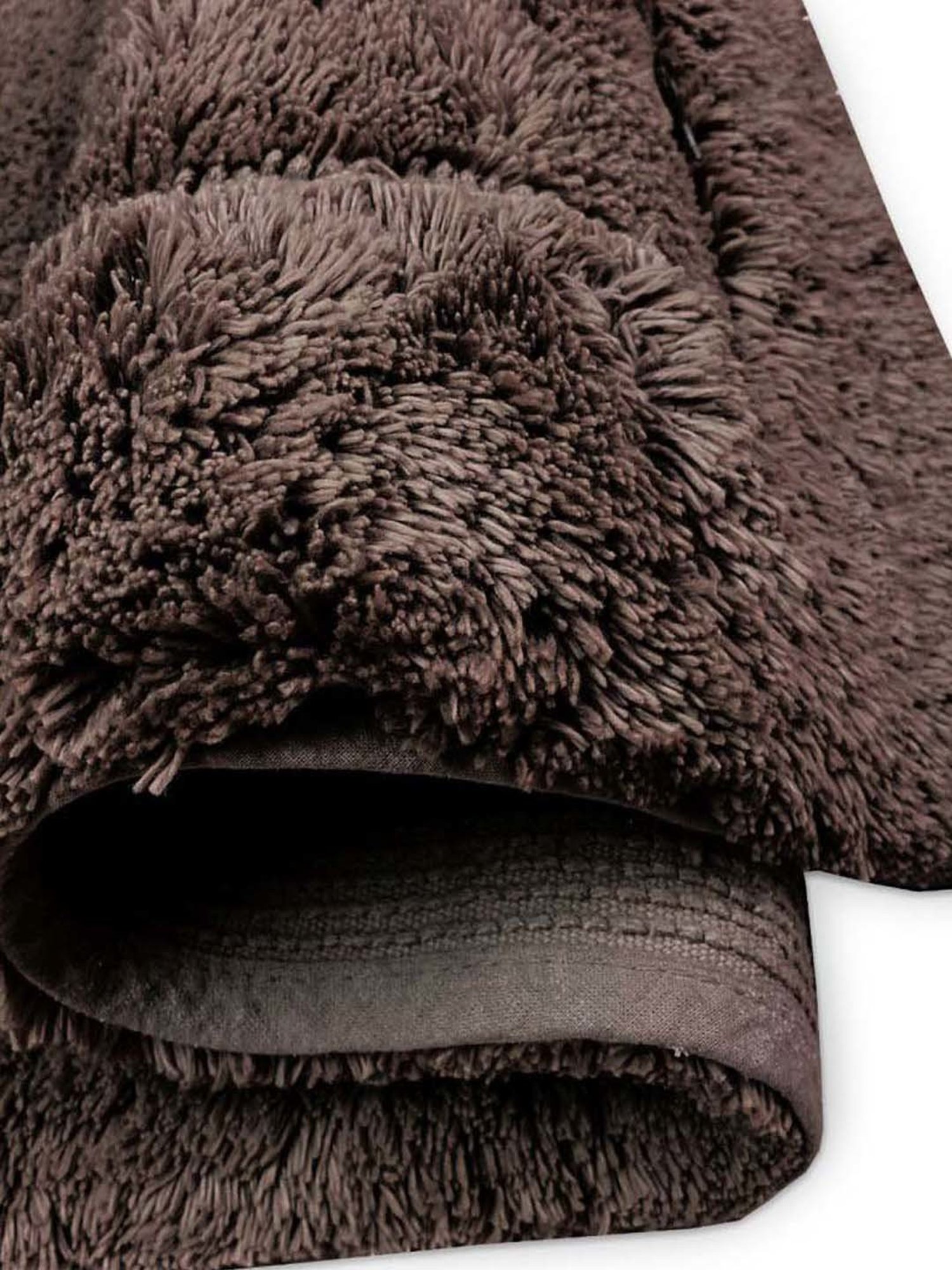 SPACES Dark Brown Cotton Hygro Small Bath Mat