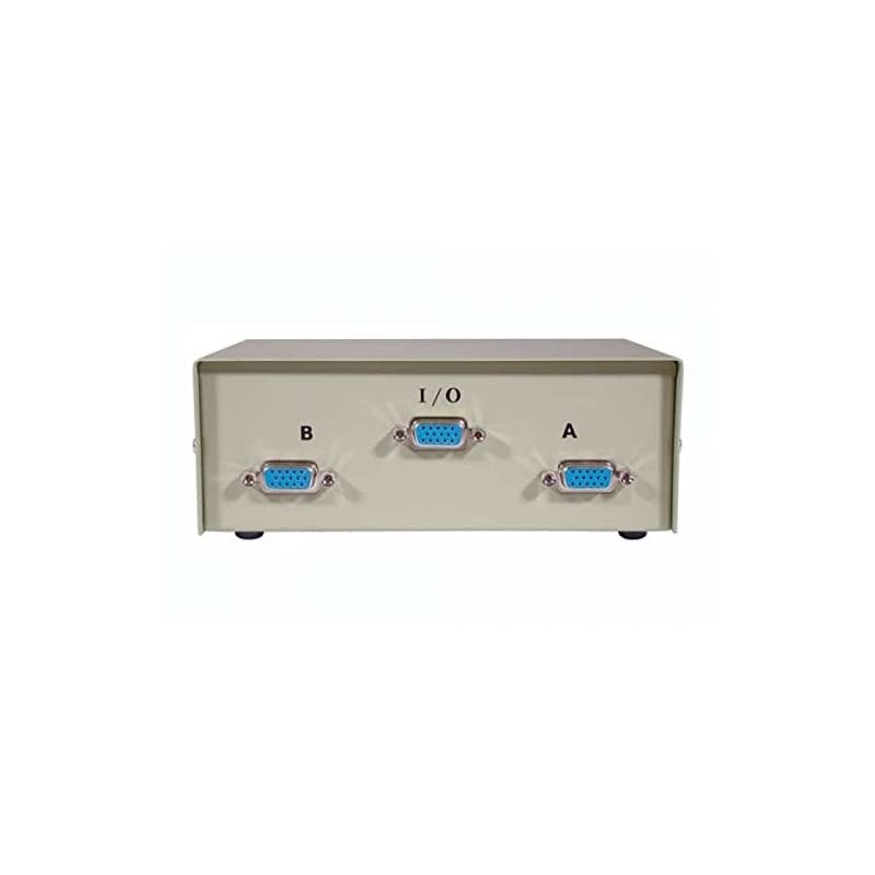 03364 2Port VGA HD15 Manual Switch Box Beige
