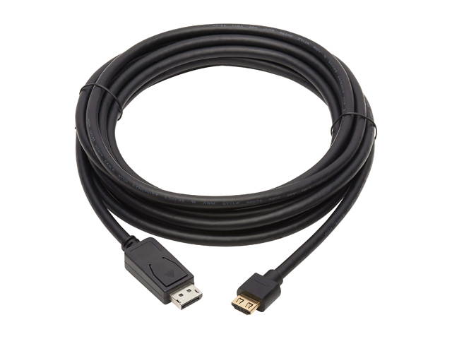 Tripp Lite P582-020-4K6AE 20 ft. DisplayPort 1.2a to HDMI 2.0 Active Adapter Cable (M/M) - Grip HDMI Plug, 4K @ 60 Hz, 20 ft., Black