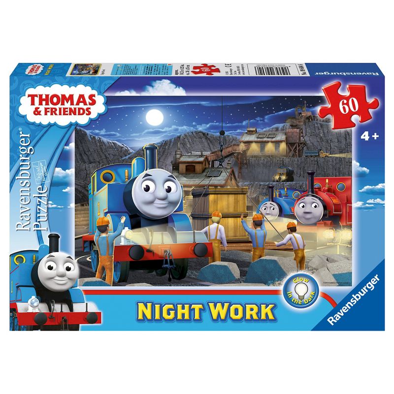 Ravensburger Thomas And Friends Night Work Glow-In-The-Dark Puzzle 60pc