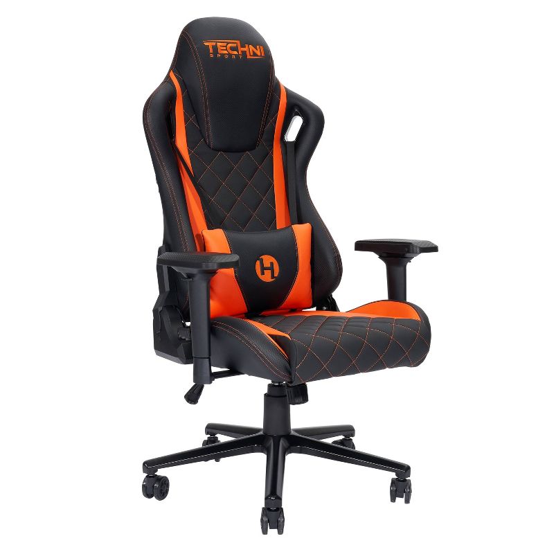Ergonomic Gaming Chair Orange - Techni Sport