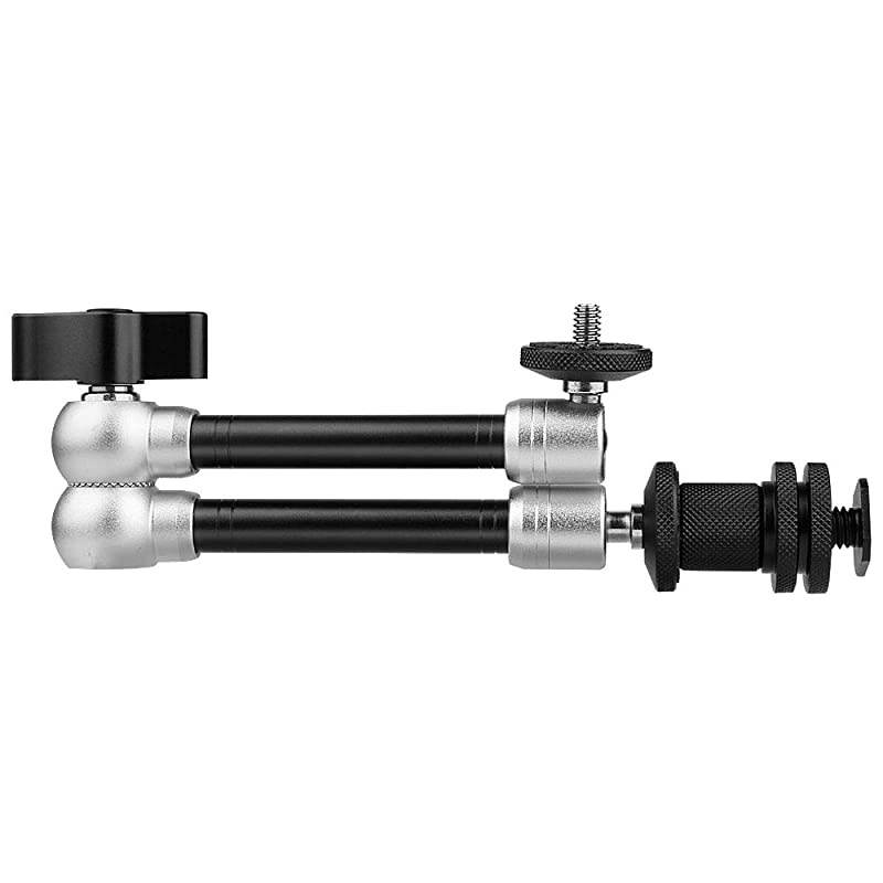 11inch Adjustable Articulating Friction Magic Arm amp Large Super Clamp Compatible with DSLR Camera Rig LED Lights Flash Light LCD Monitor
