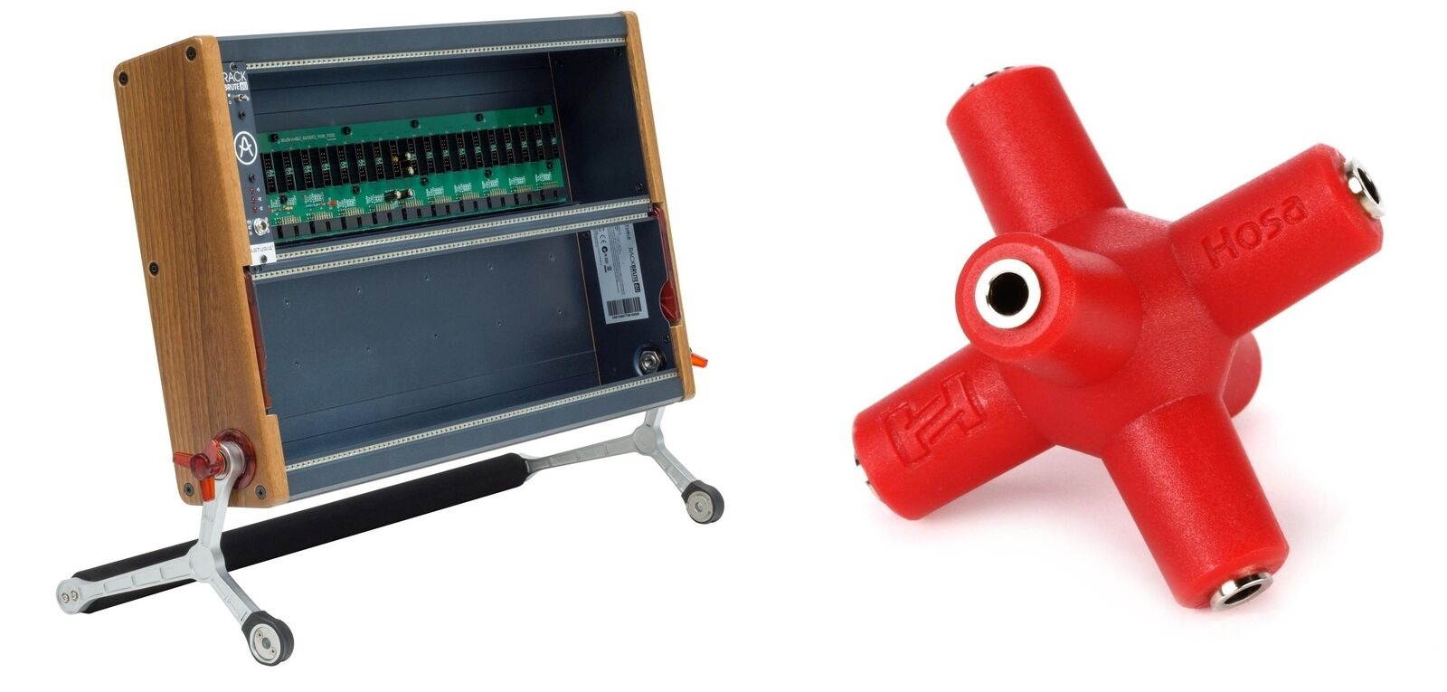 Arturia RackBrute 6U Eurorack Case with Power Supply + Hosa GMM-105,