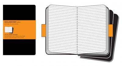 Moleskine Cathiers Black Ruled Journals JOU