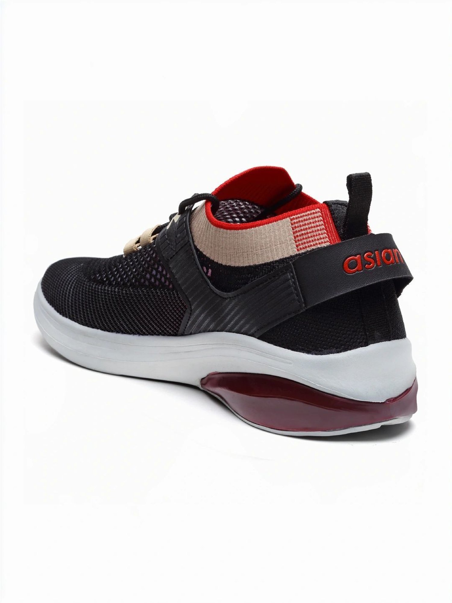 Asian Men's Black Running Shoes