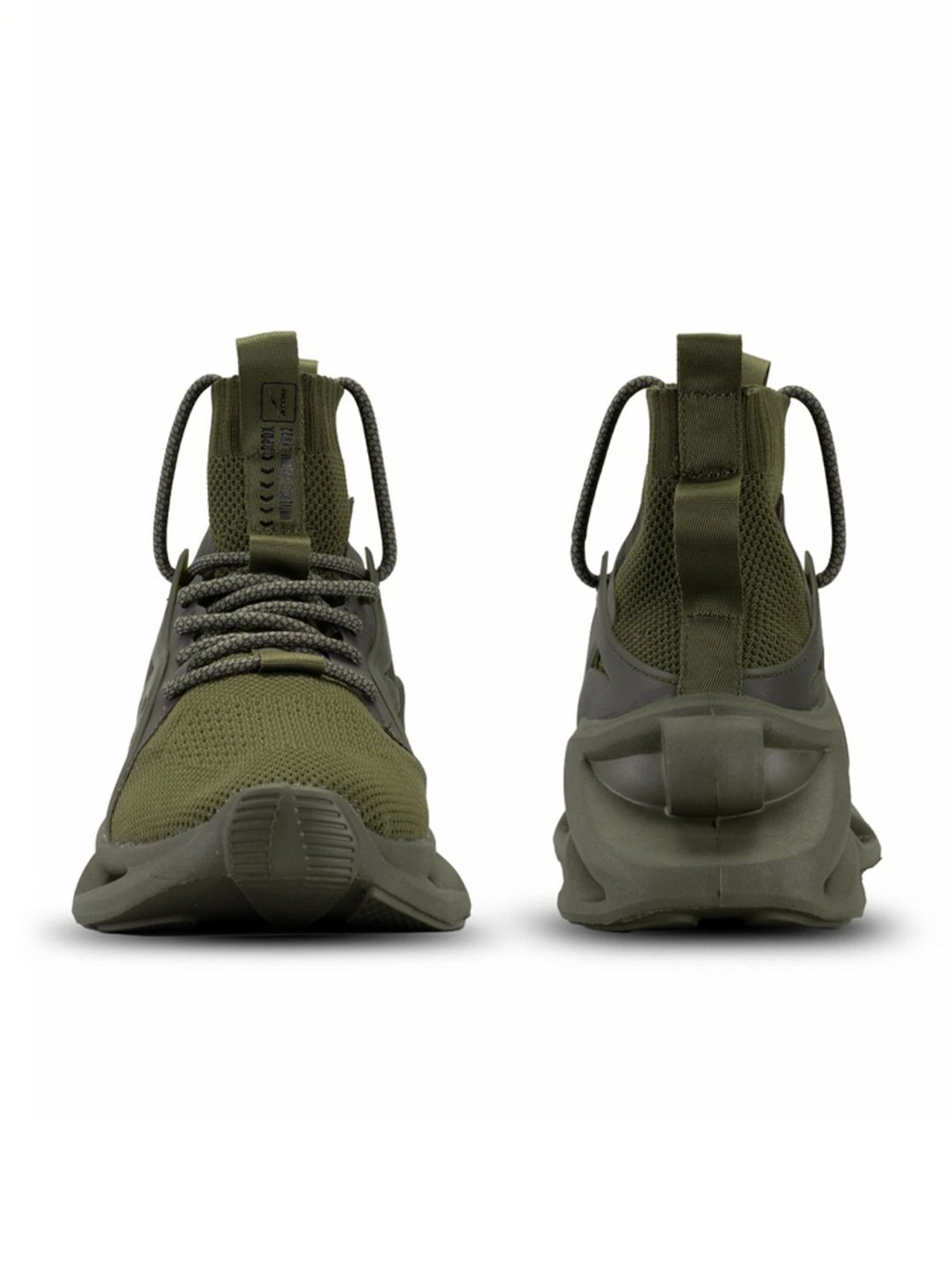 Atom Men's Alpha SoftBounce Olive Running Shoes
