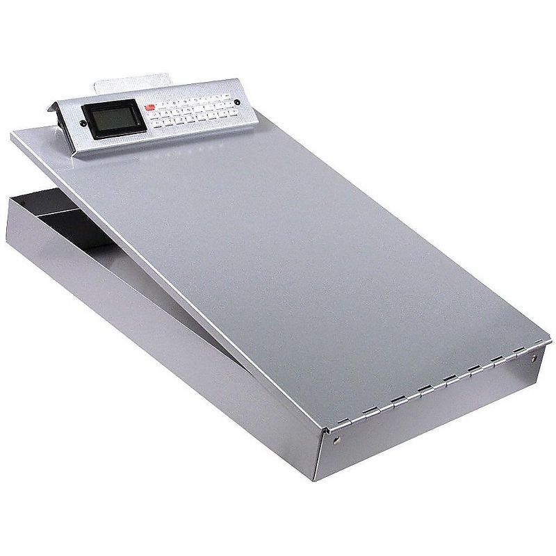 Saunders Redi-Rite Aluminum Storage Clipboard 1" Clip Cap 8 1/2 x 12 Sheets Silver 11025