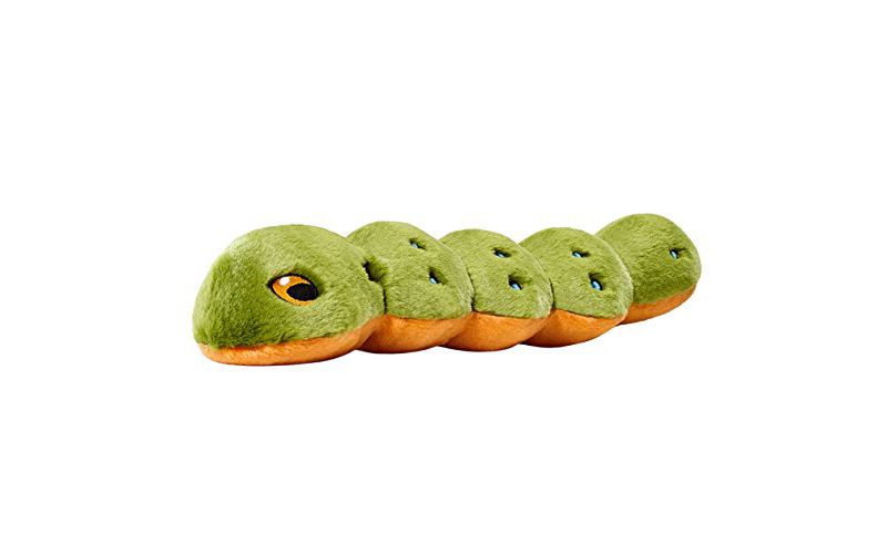 Fluff & Tuff Katie The Caterpillar, Large Plush Dog Toy with Squeaker
