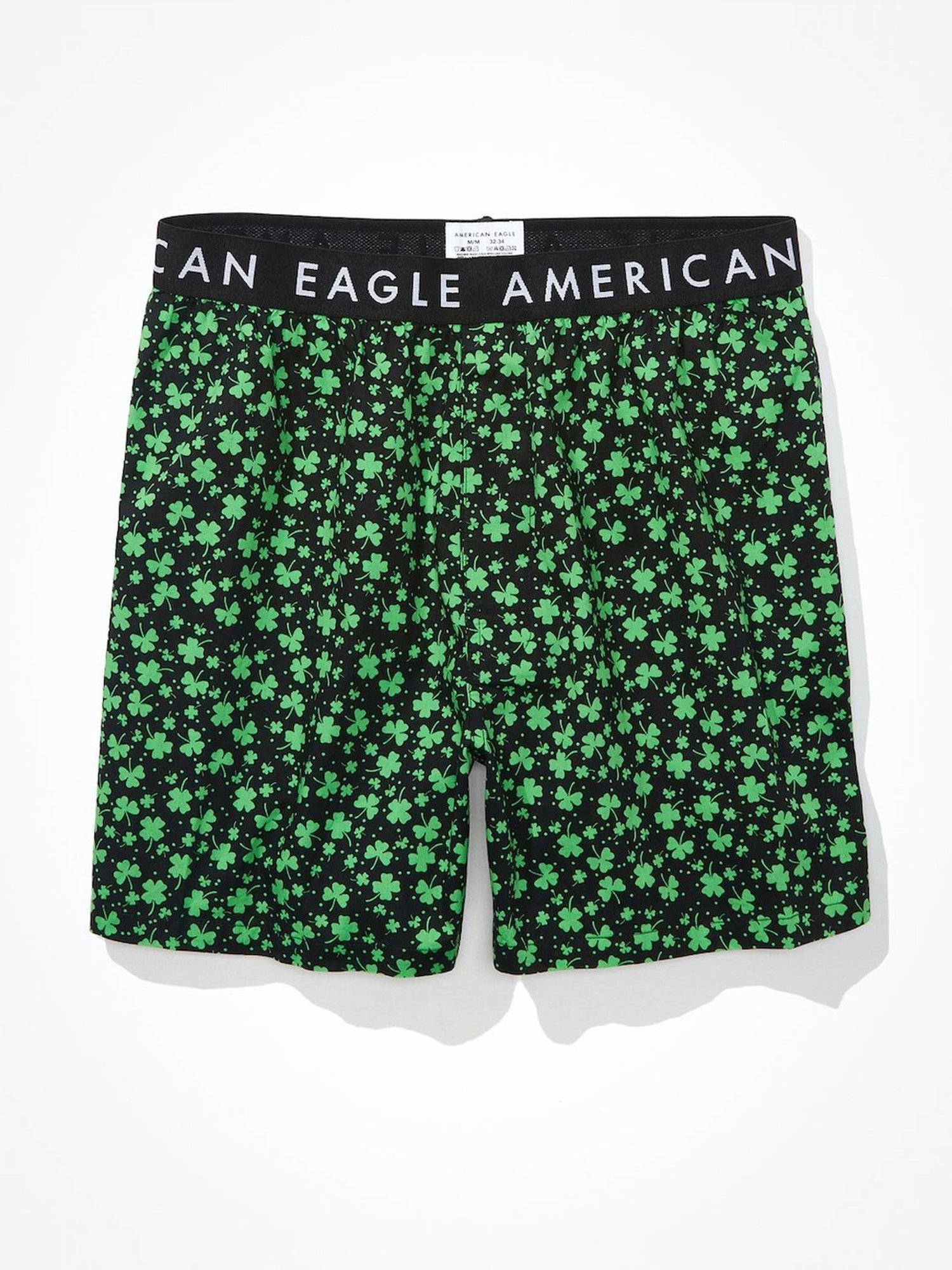 American Eagle Black Regular Fit Printed Boxers