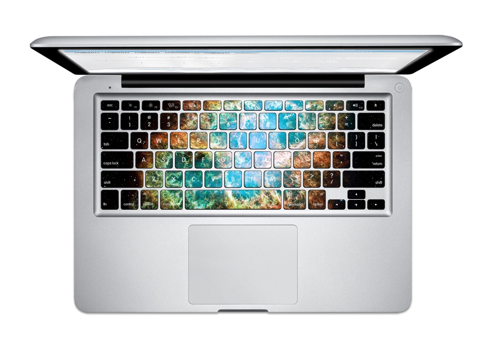 The Night Blue Light PVC Keyboard Bubble Free Self-adhesive Decal For Macbook Pro 13 15 Inch 13 Inch