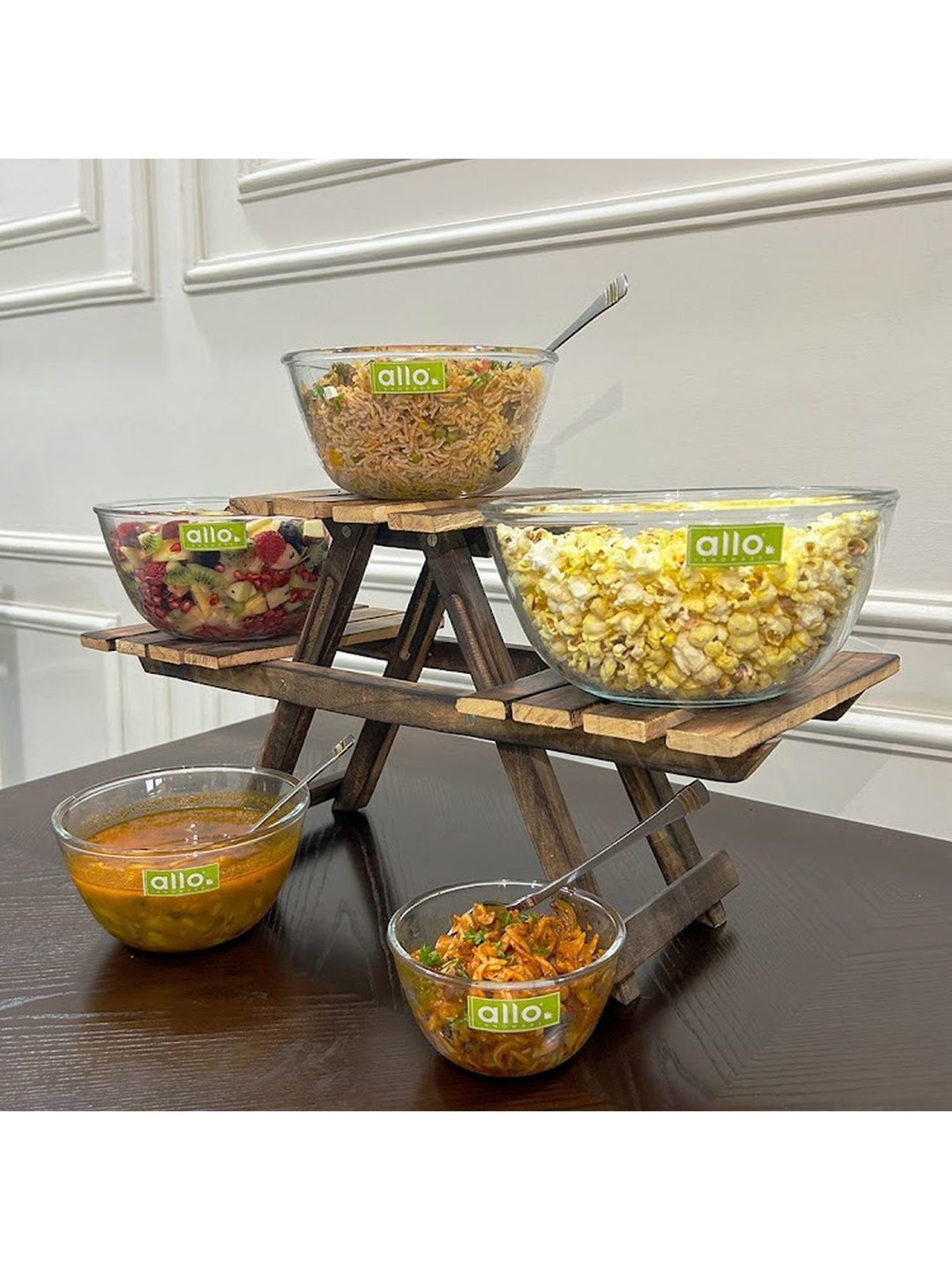 HAZEL Silver Stainless Steel Mixing Bowl - Set of 3 (2.1L)