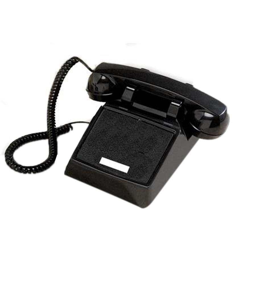 250000-VBA-NDL Black desk no dial