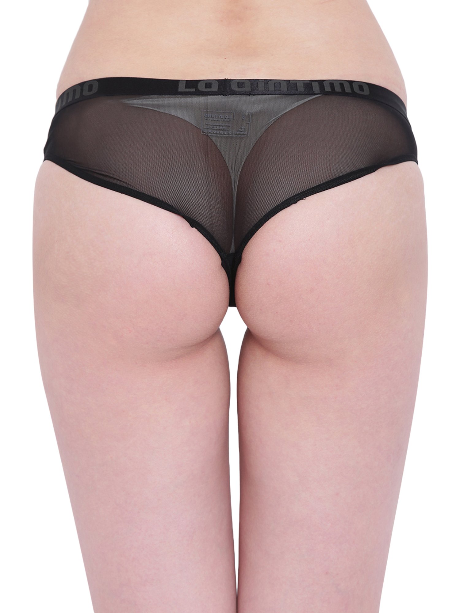 La Intimo Black Lace Bikini Panty