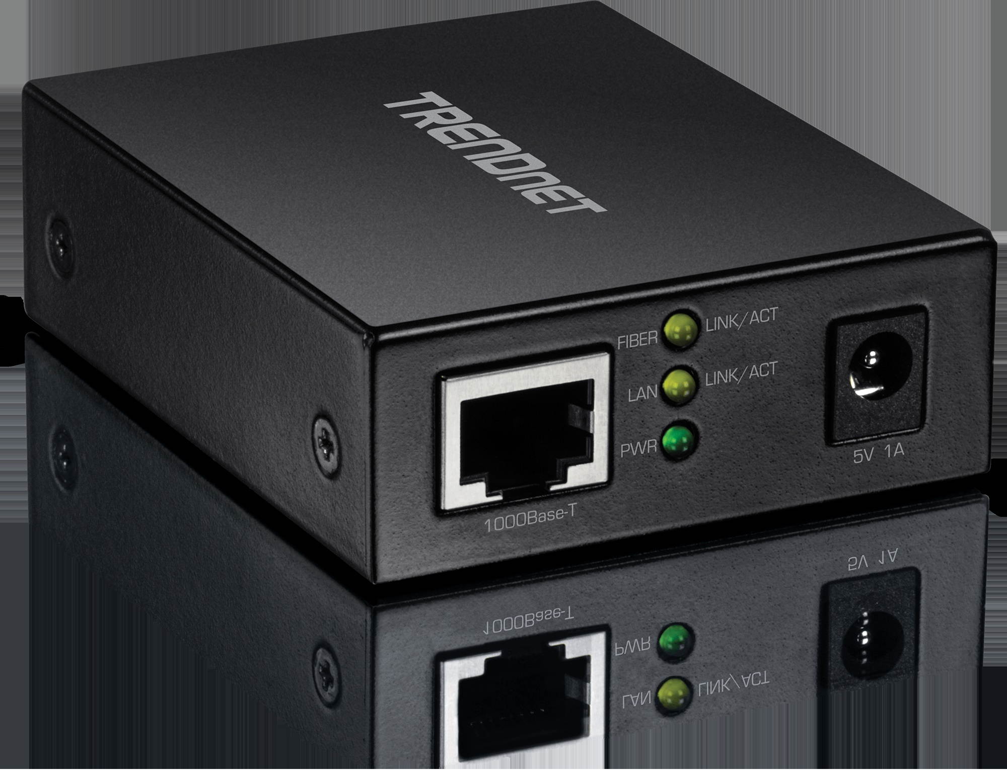 TRENDnet 1000BASE-T to SFP Fiber Media Converter, Gigabit Ethernet to SFP Media Converter, 4Gbps Switching Capacity, TFC-GSFP