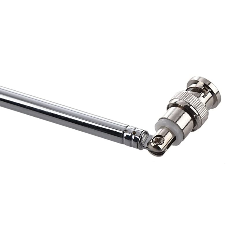 7 Section Telescopic BNC Male Swivel Antenna,for TV FM Radio Scanners Remote Receivers,and Other Electronics Products