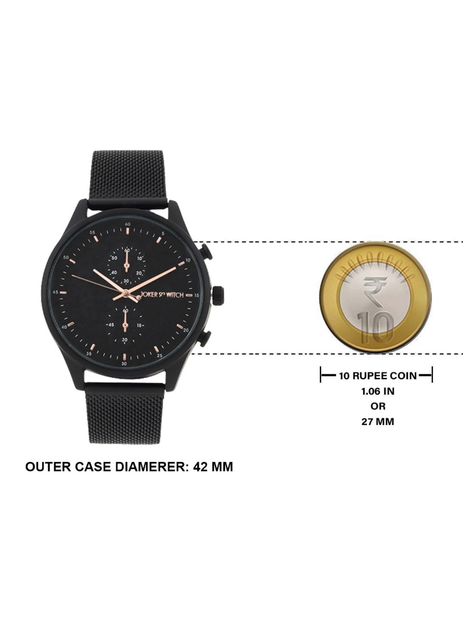 Joker and Witch AMWW521 Beetle Chronograph Watch for Men