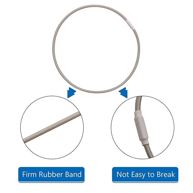 Universal Elastic Bands Replacement Antiaging Rubber Ring for Microphone Shock Mount Holder Clamp Clip Set of 4 Gray