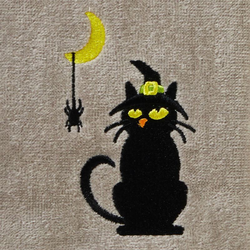 2pk Cat and Spider Hand Towel Gray - SKL Home