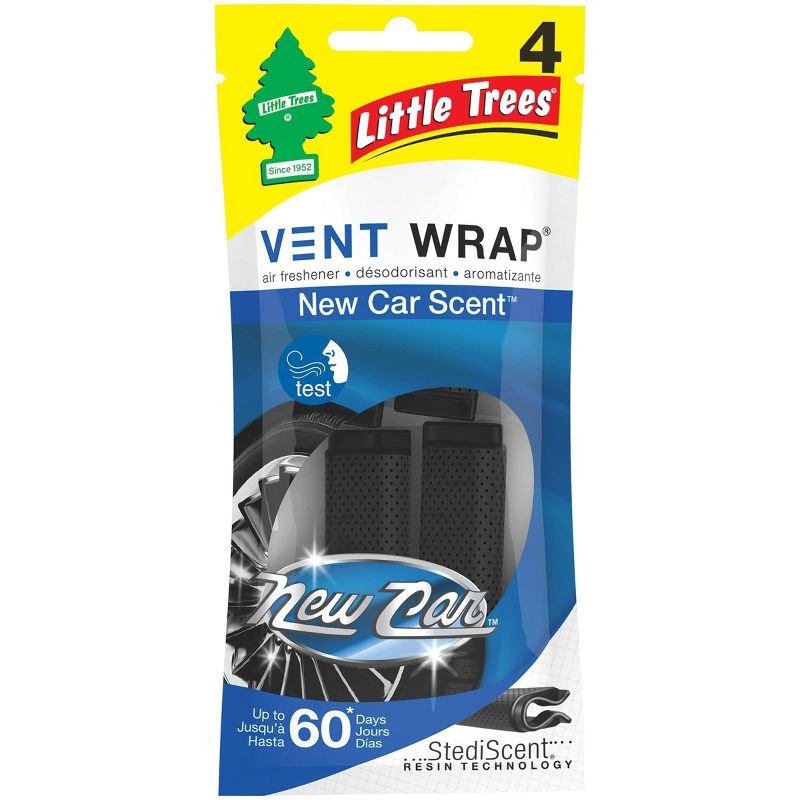 Little Trees 4pk Vent Wrap New Car Scent Air Fresheners
