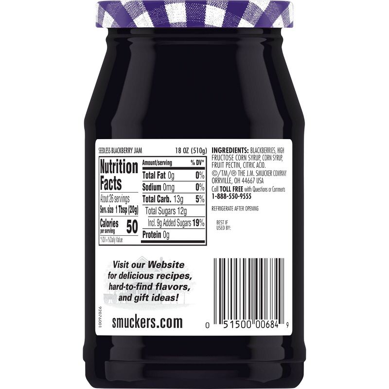 Smucker's Seedless Blackberry Jam - 18oz