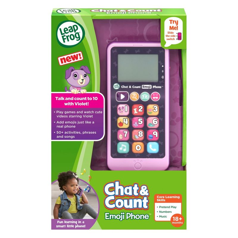 LeapFrog Chat and Count Emoji Phone - Purple