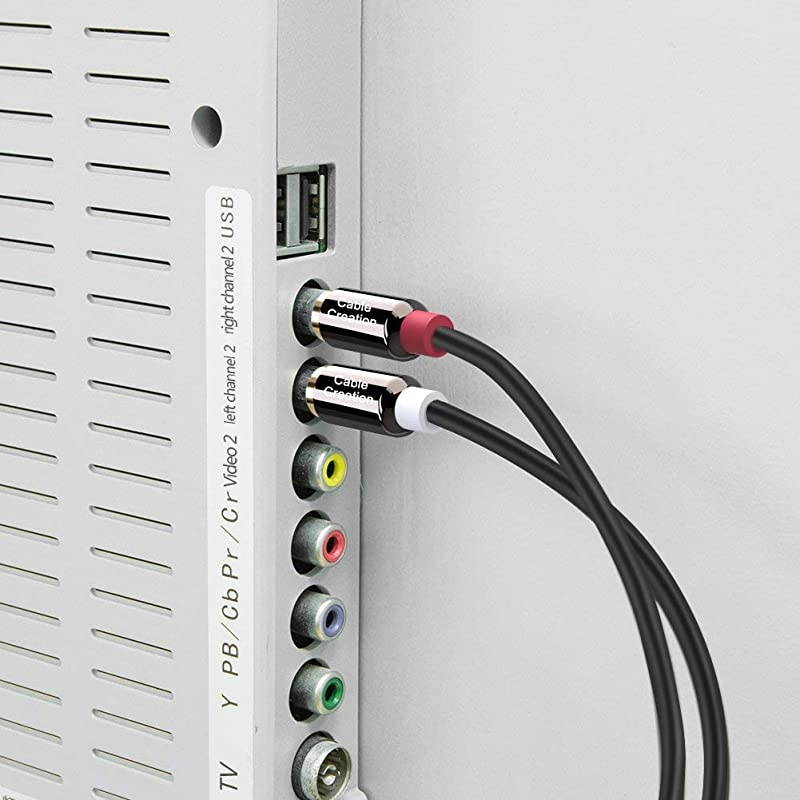 2Male to 2Male RCA Audio Cable 15Feet 10Pack