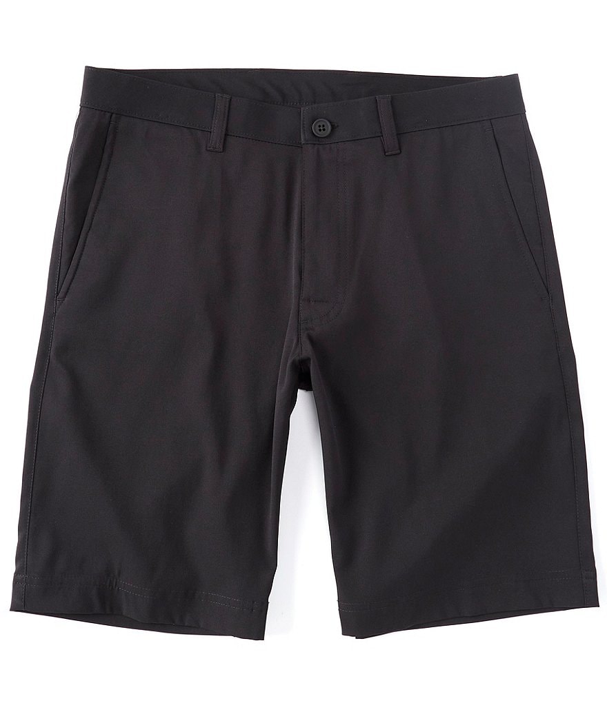 Roundtree & Yorke Big & Tall 9#double; and 11#double; Inseam Performance Flat Front Shorts