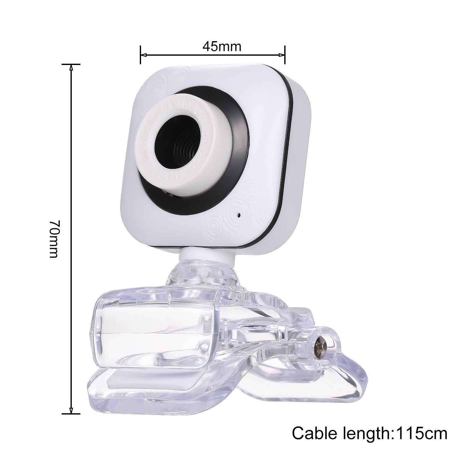 0.3 Megapixels High-definition Web Camera Clip-on USB Webcam for PC Laptop Computer Desktop