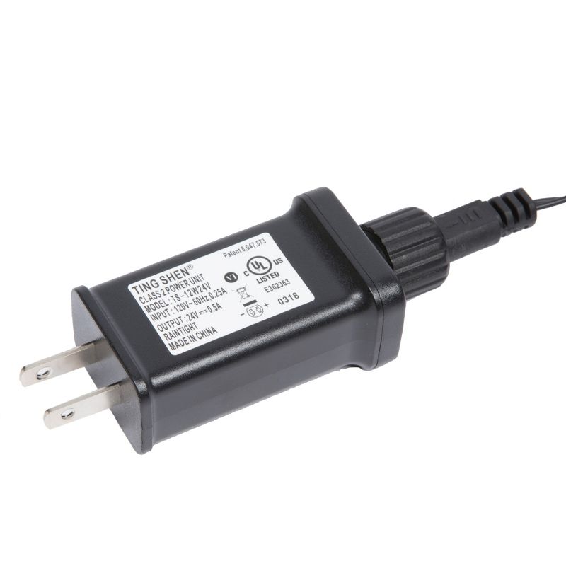 Vickerman 144 Warm White LED Cluster Light Set, 24' Christmas Light Set, Black Wire