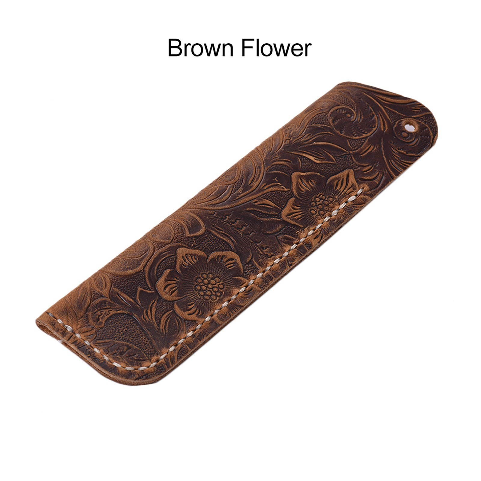 Handmade Retro Vintage Full Grain Leather Pencil Case Pouch Pen Holder Organizer Bag Stationery Gift for Kids