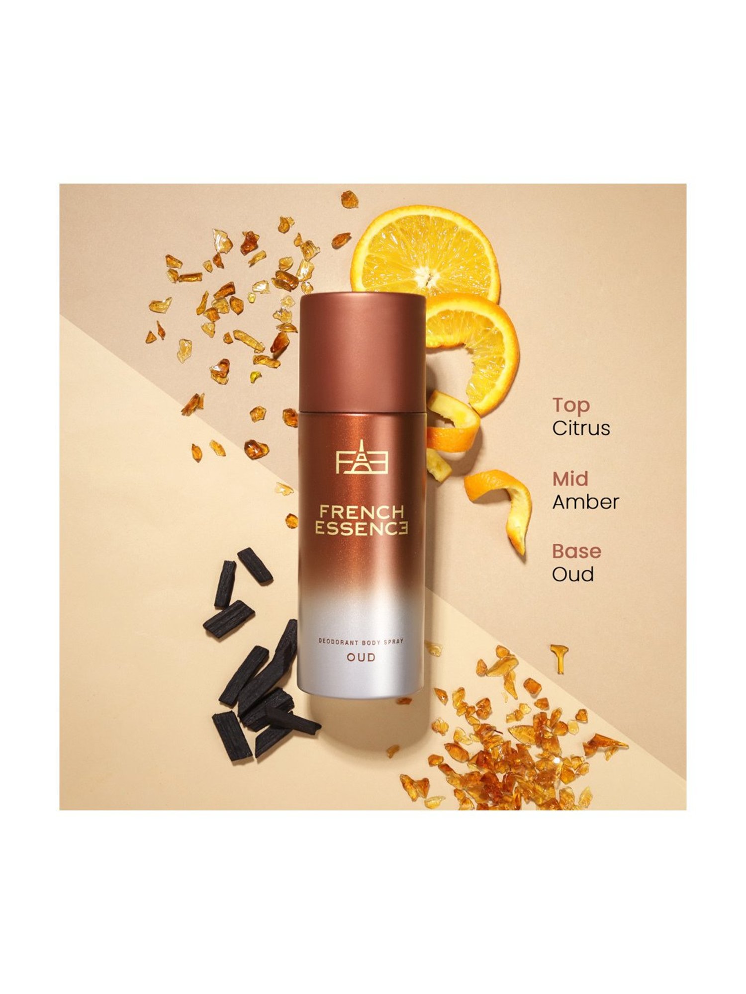 French Essence Oud Deodorant Body Spray - 150 ml