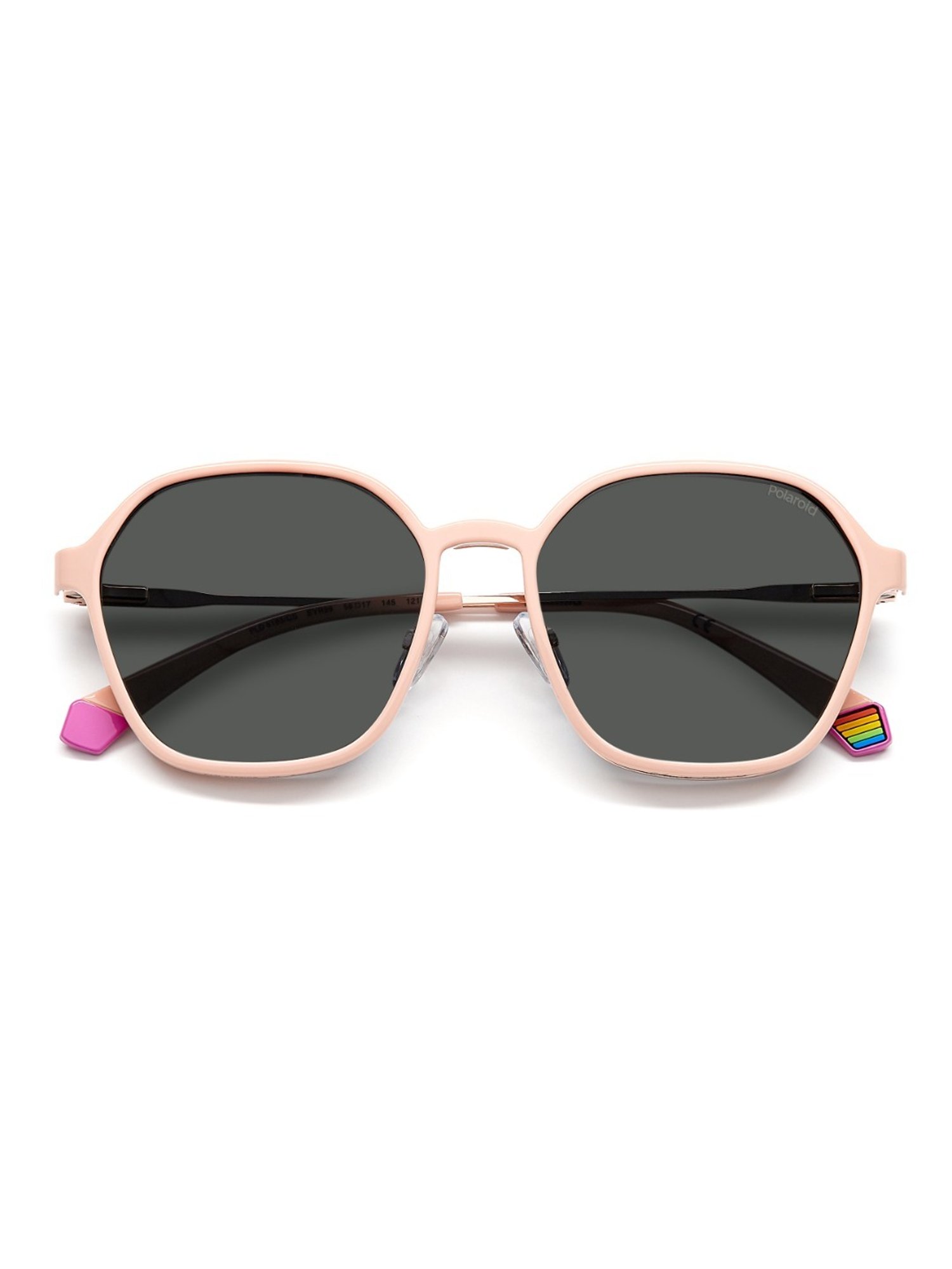 Polaroid Pink Geometric Unisex Sunglasses