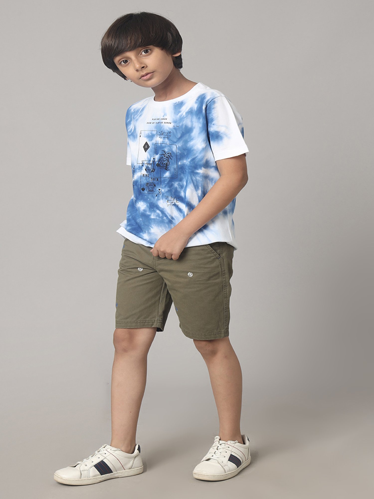 Under Fourteen Only Kids Blue Tie Dye T-Shirt