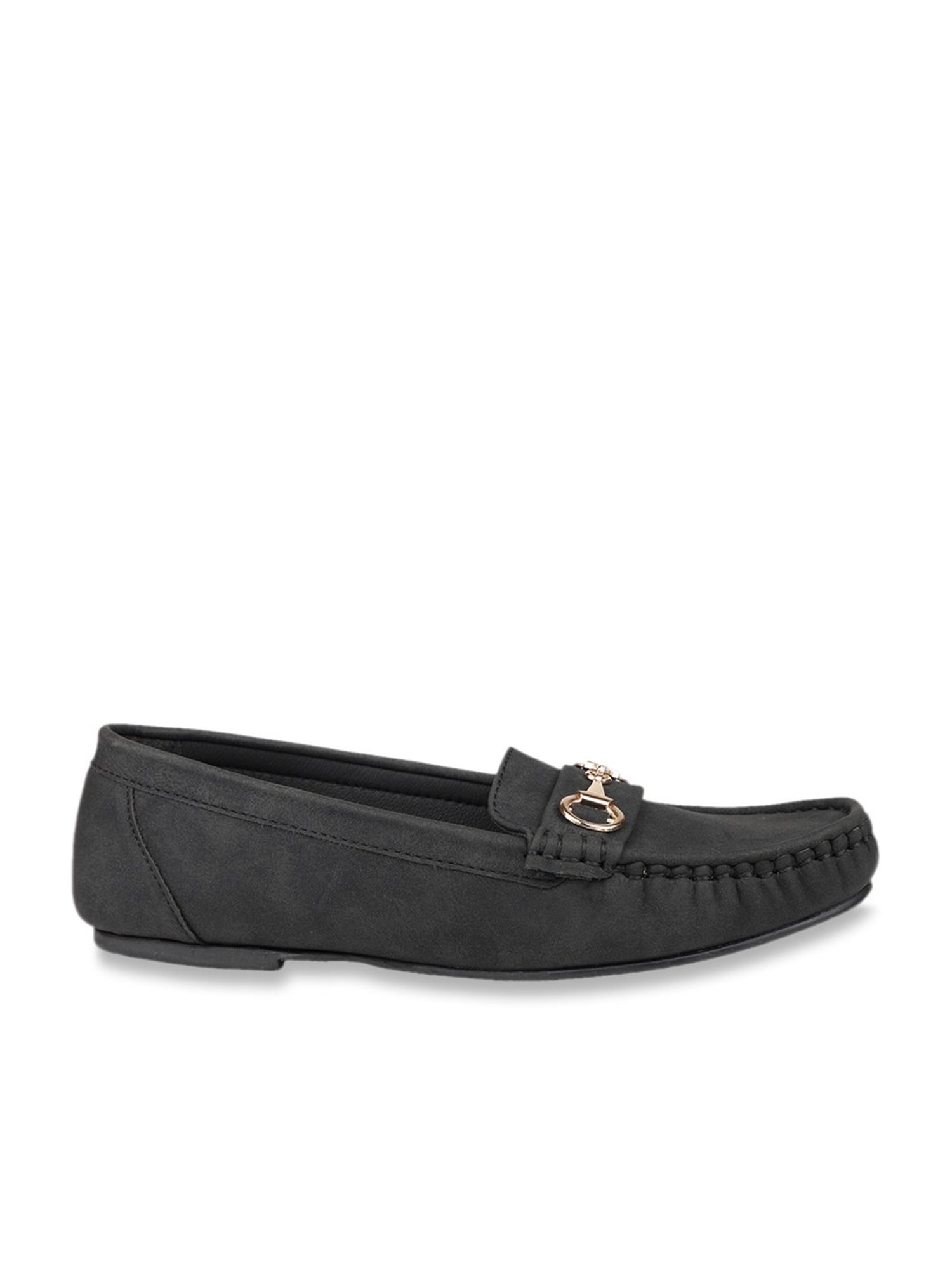 Design Crew Women's Black Casual Loafers