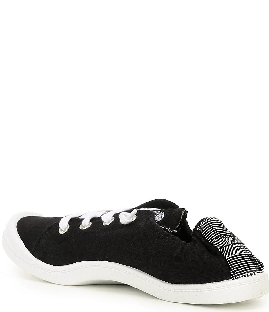 Roxy Bayshore III Canvas Stripe Back Detail Slip-On Sneakers