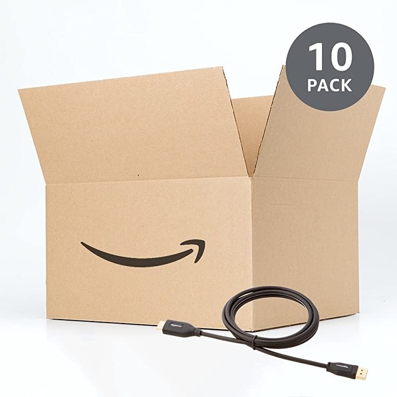 Basics DisplayPort to HDMI Adapter Computer Cable - 6 Feet, 10-Pack, Black