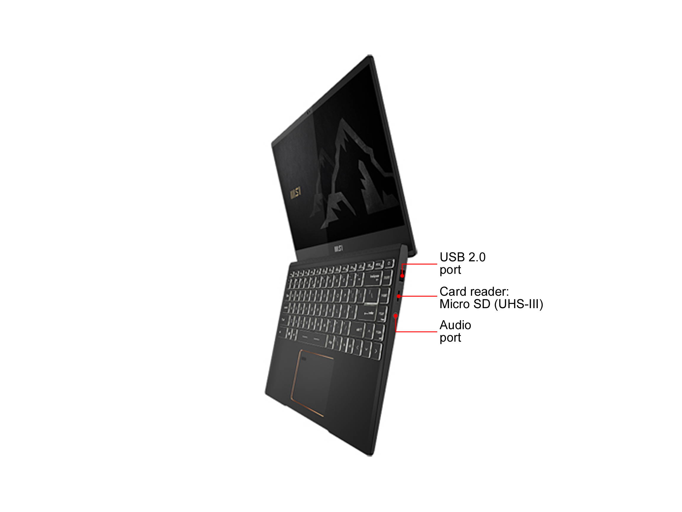 MSI Laptop Summit E14 A11SCS-088 Intel Core i7 11th Gen 1185G7 (3.00 GHz) 16 GB Memory 1 TB NVMe SSD NVIDIA GeForce GTX 1650 Ti Max-Q 14.0" 4K/UHD Windows 10 Pro 64-bit