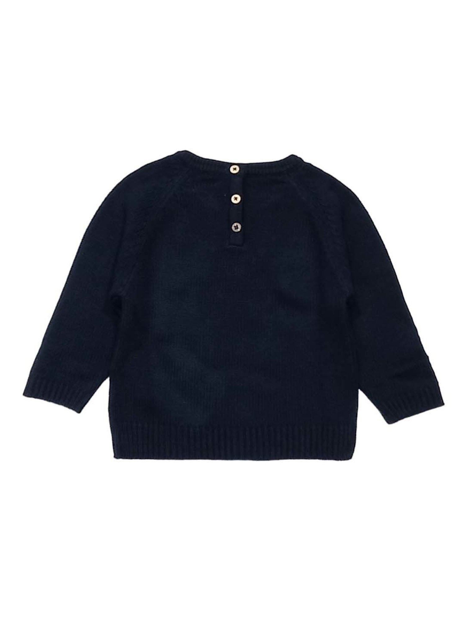 GJ baby Black & White Printed Full Sleeves Sweater