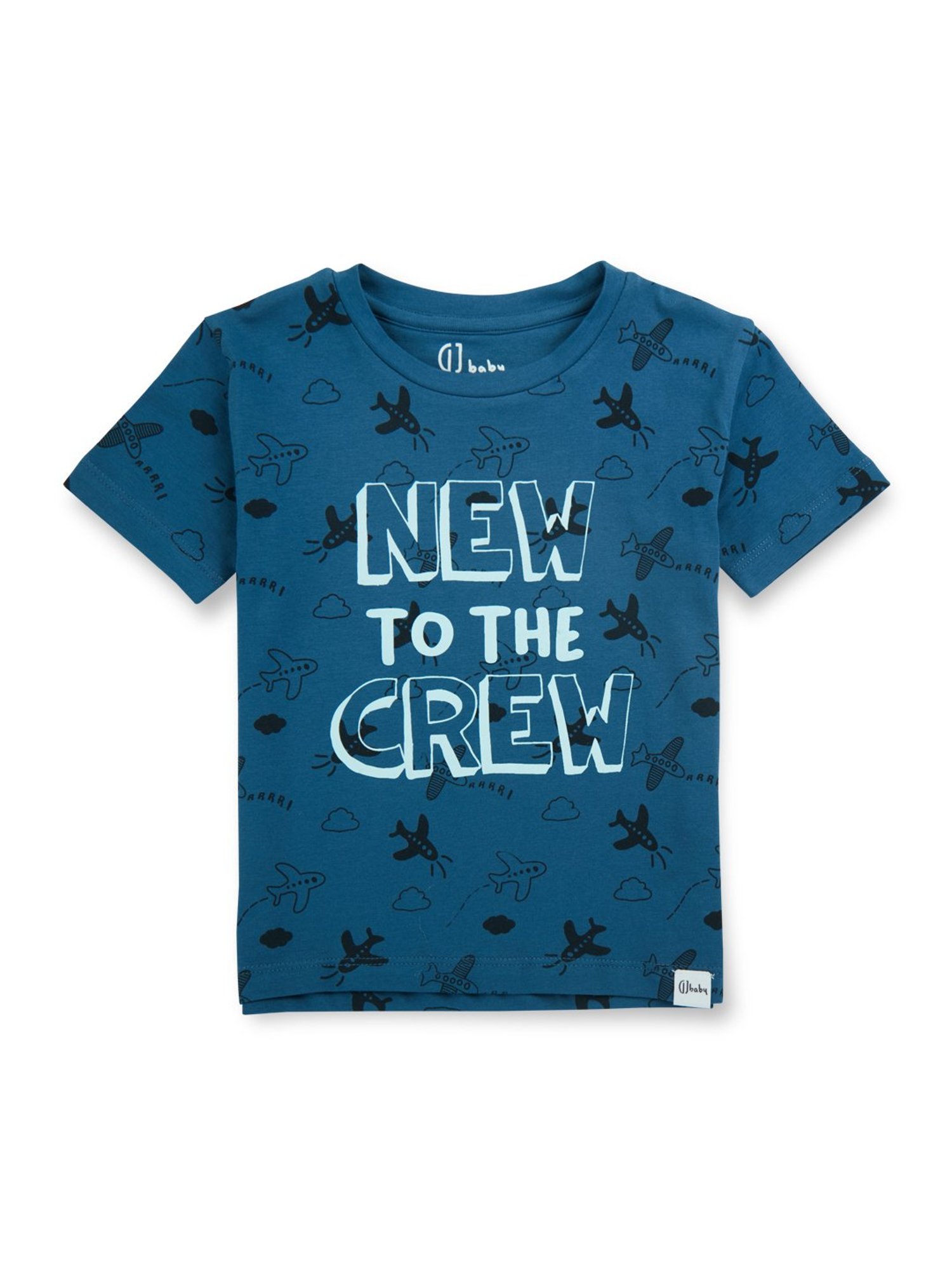 GJ baby Blue Printed T-Shirt