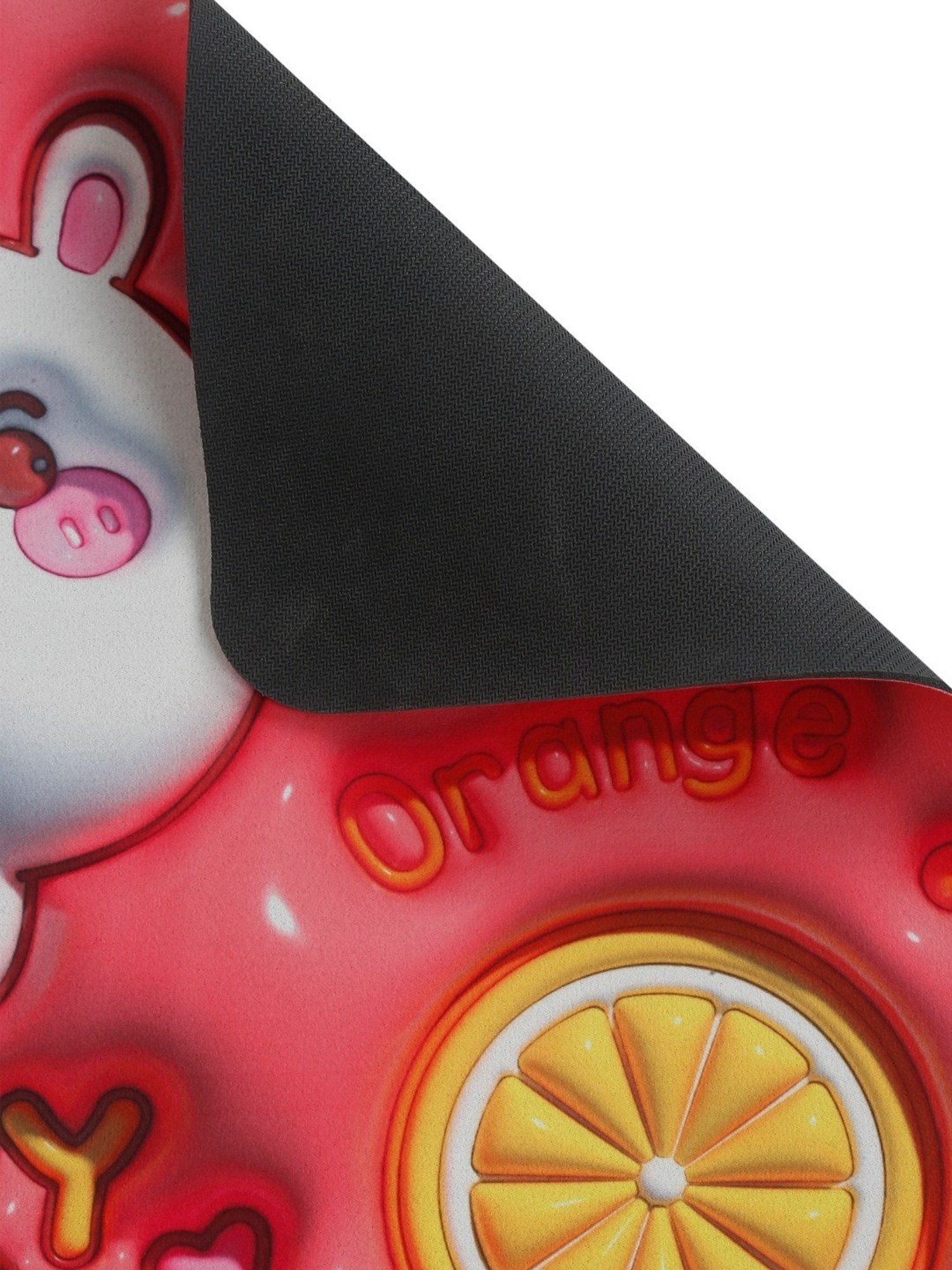 HOSTA HOMES Anti Skid Abstract Multicolor Others Non Slip Bath mat