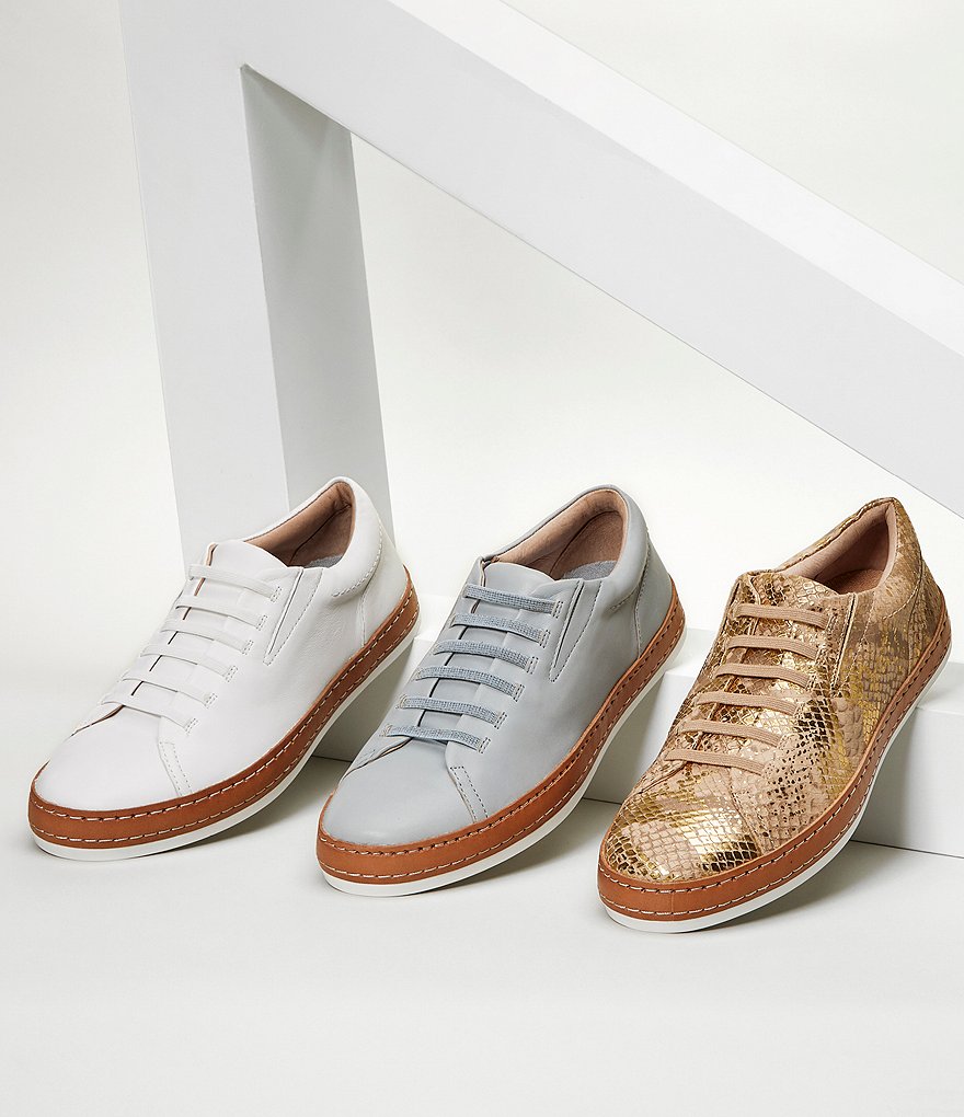 CC Corso Como Naimie Metallic Snake Print Leather Sneakers