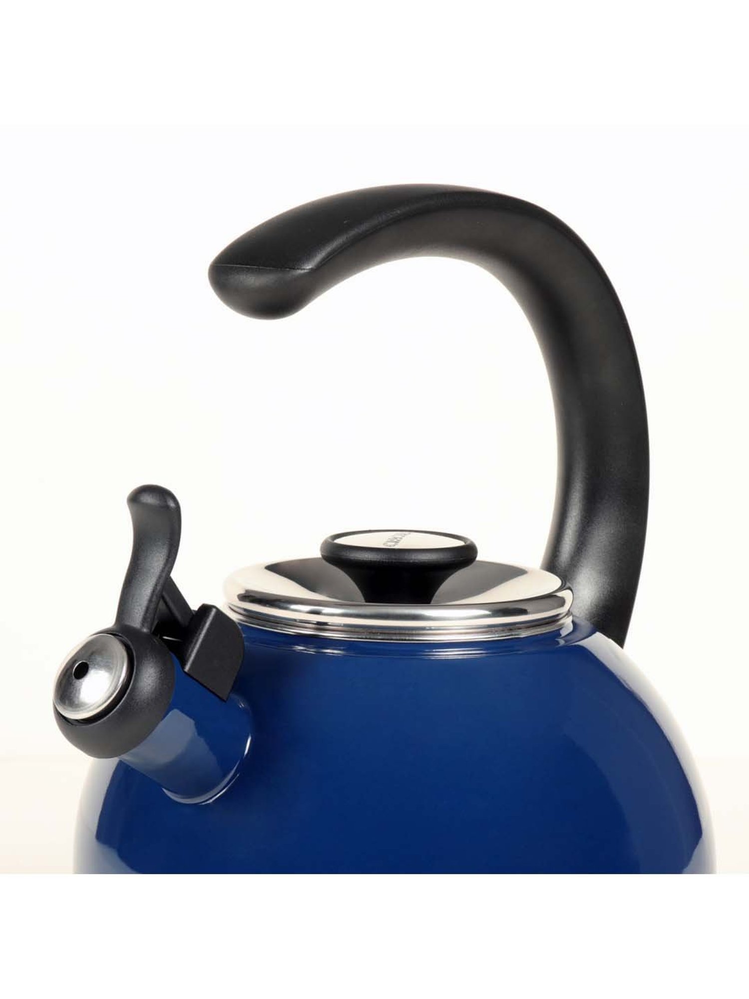 Circulon Enamel Blue On Steel Whistling Tea Kettle (1.9 Liters)