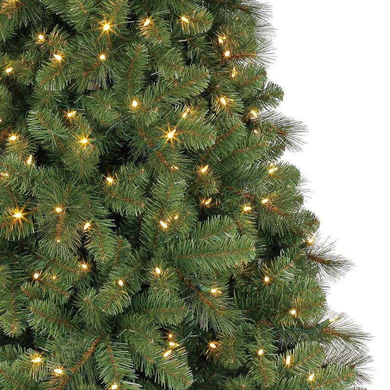 Home Heritage 7 Ft. Artificial Cascade Pine Christmas Tree with Changing Lights