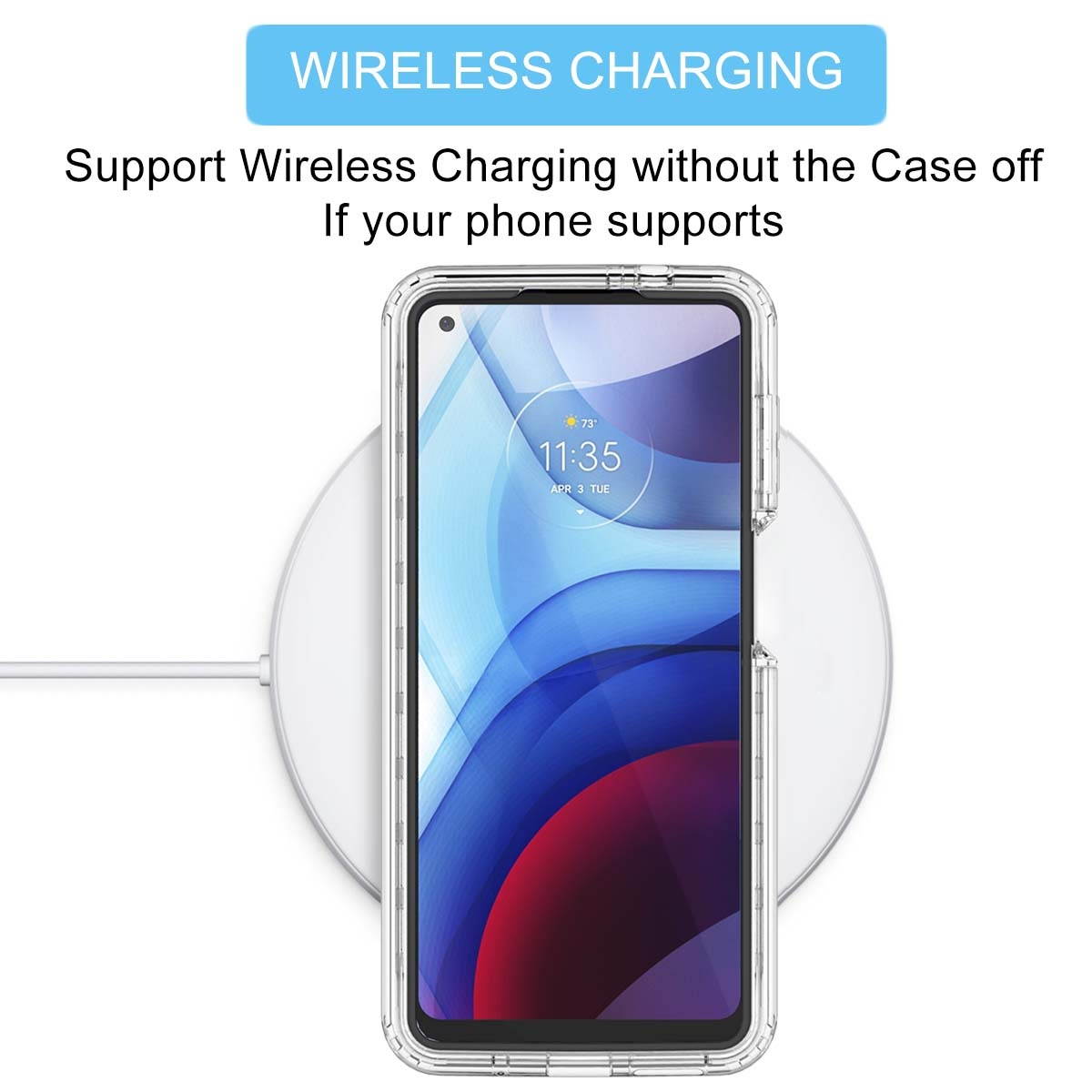 Moto G Power 2021 Case, Tekcoo Shockproof Rugged Body Protection Soft TPU Bumper Clear Case Shell Ultra-Thin Slim Flexible Rubber Anti-Scratch Protective Phone Cover For Moto G Power 2021 - Black