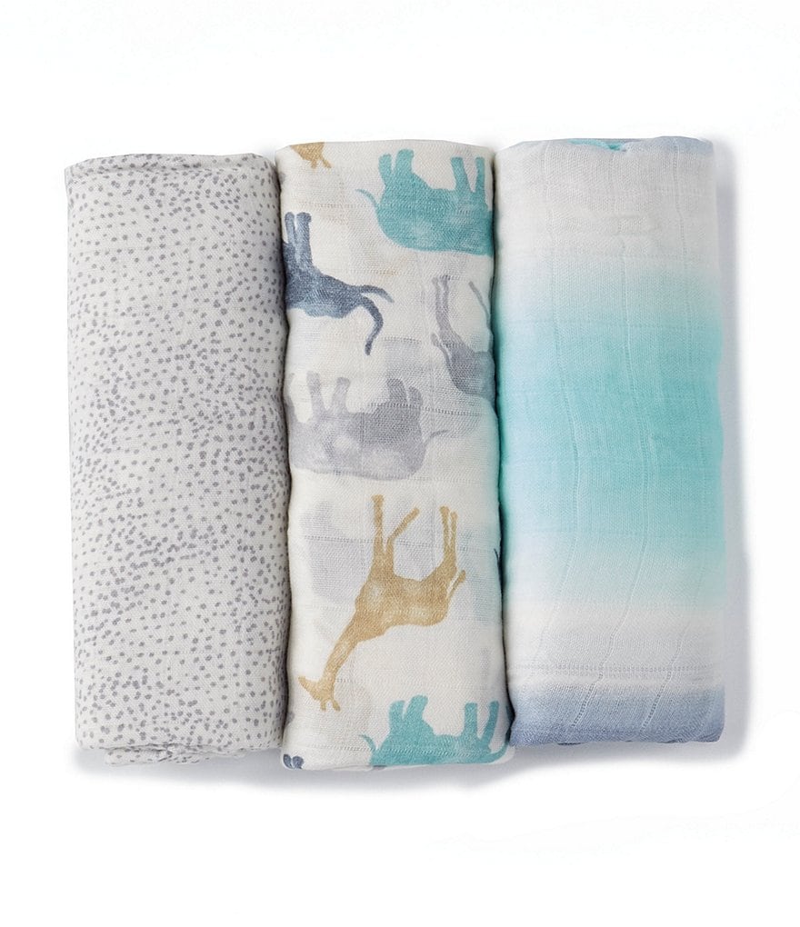 Aden + Anais Baby Expedition 3-Pack Swaddle Blankets