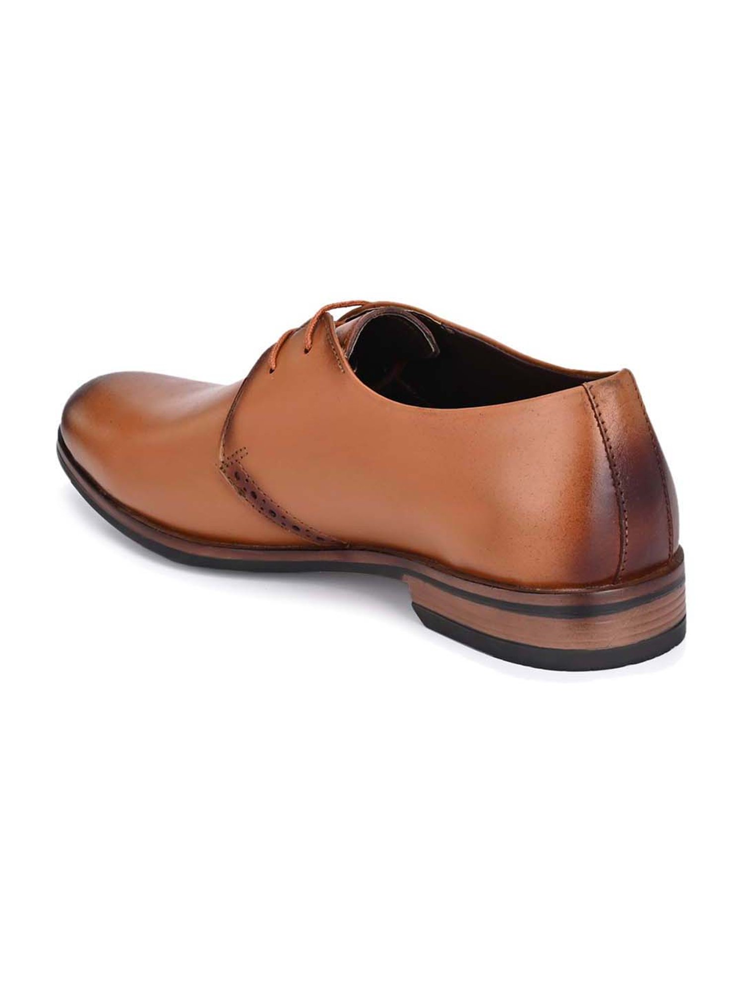 Shences Men's Tan Derby Shoes