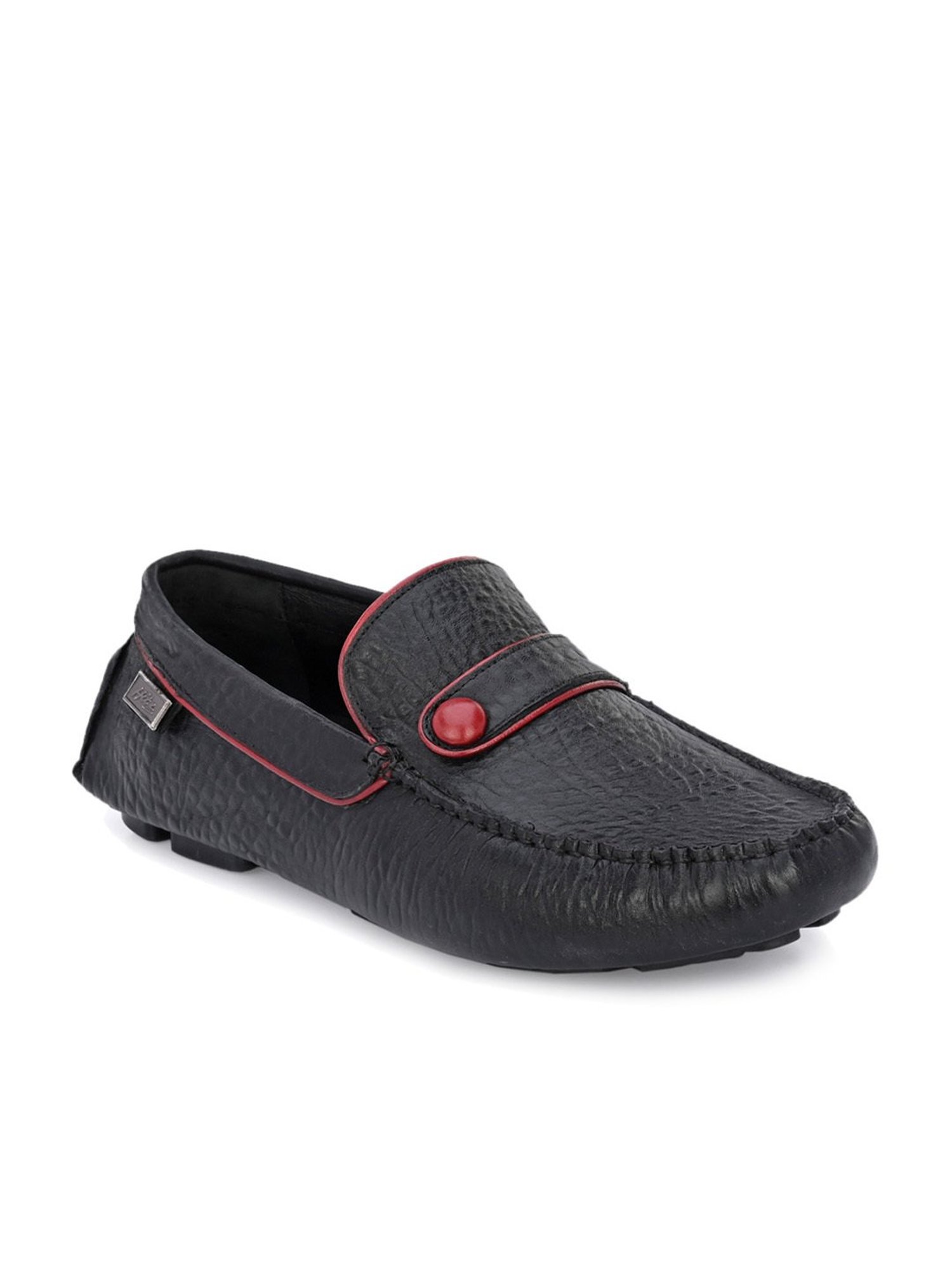 Hitz Men's Black Casual Loafers